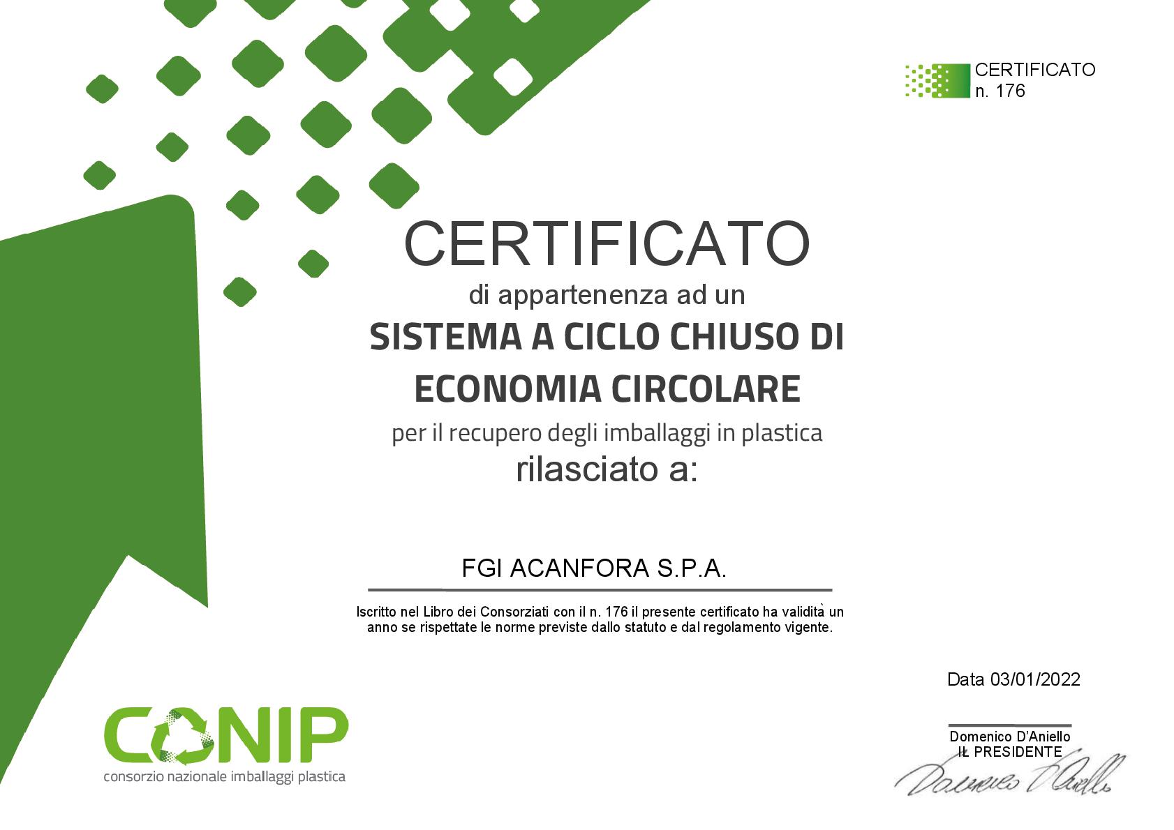Certificazione CONIP per imballaggi sostenibili